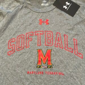 University of Maryland Under Armour Short Sleeve Softball T-Shirt
